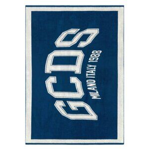 NWT GCDS Logo Print Cotton Beach Towel